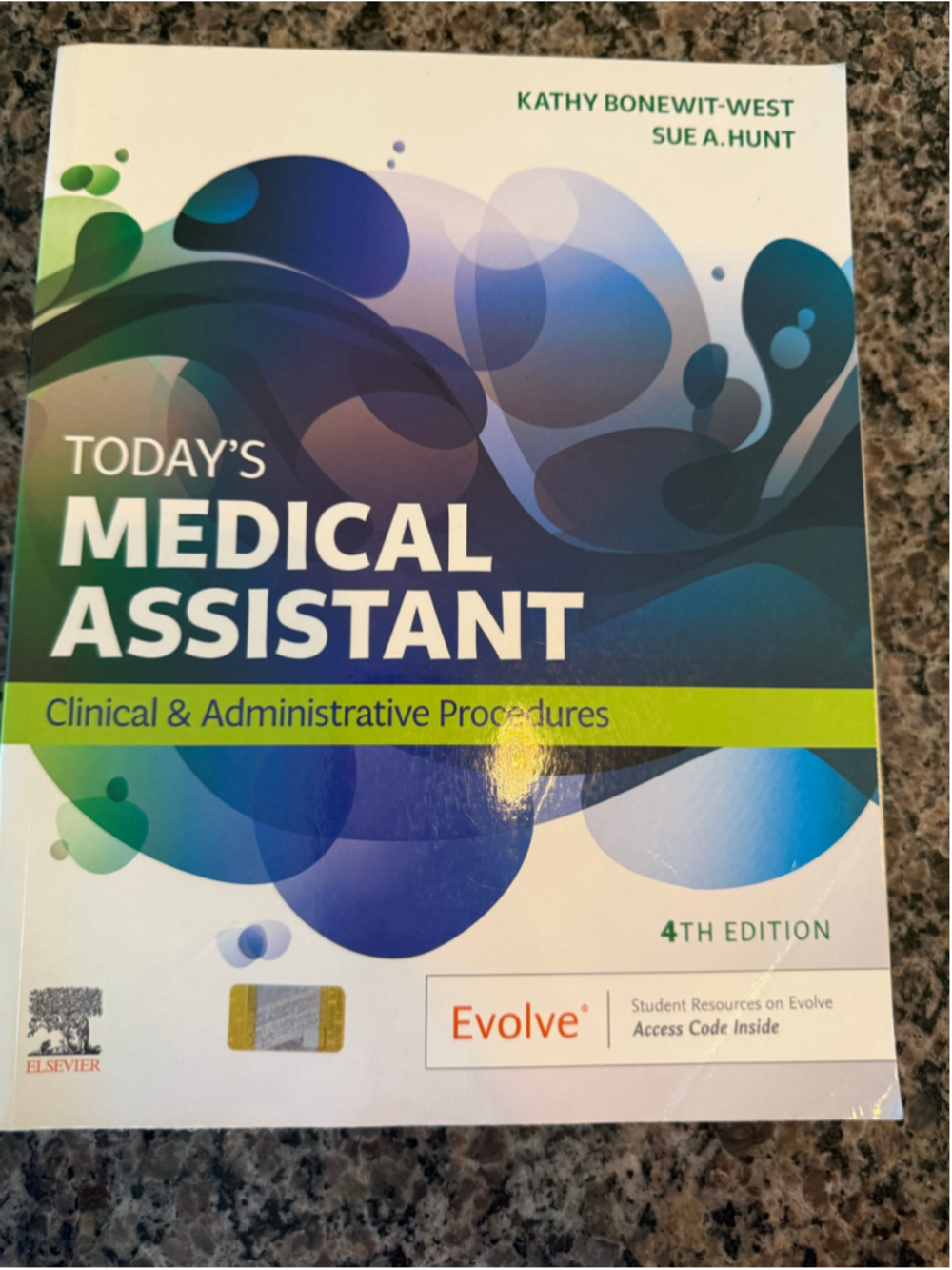 Elsevier Today's Medical Assistant Textbook One Size Blue Green